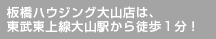 板橋ハウジングは、東武東上線中板橋から徒歩1分！